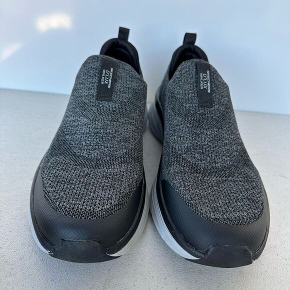 Skechers Shoes Mens 9 D'Lux Walker Quick Upgrade Slip Ons Sneakers 232163 Grey - Picture 5 of 8